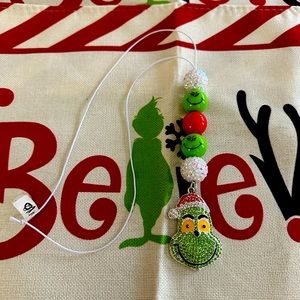 Grinch Handmade Long Necklace